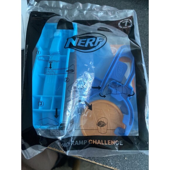 New!  McDonald's for Nerf #1 Disk Blaster Challenge Happy Meal Toy 2023 - Picture 2 of 2